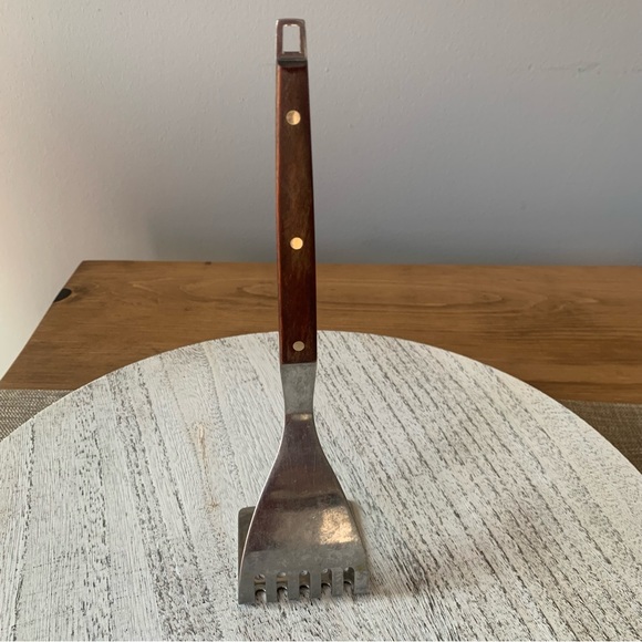 Vintage EKCO Flint Heavy Duty Full Flint Stainless MCM Potato Vegetable Masher - Picture 7 of 13